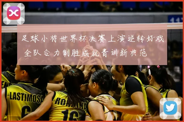 足球小将世界杯决赛上演逆转好戏 全队合力制胜成就青训新典范